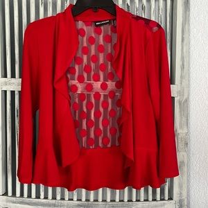 NINA LEONARD Red Jacket!